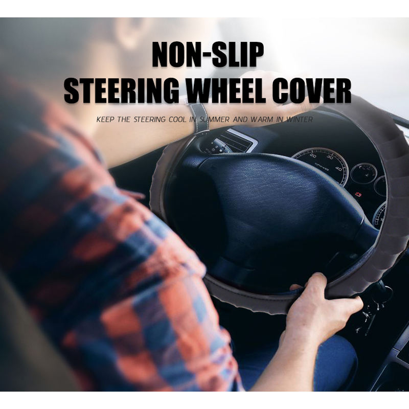 Large Size Truck Steering Wheel Cover - Anti-Slip Grip - Caino Internatio<i></i>nal Inc