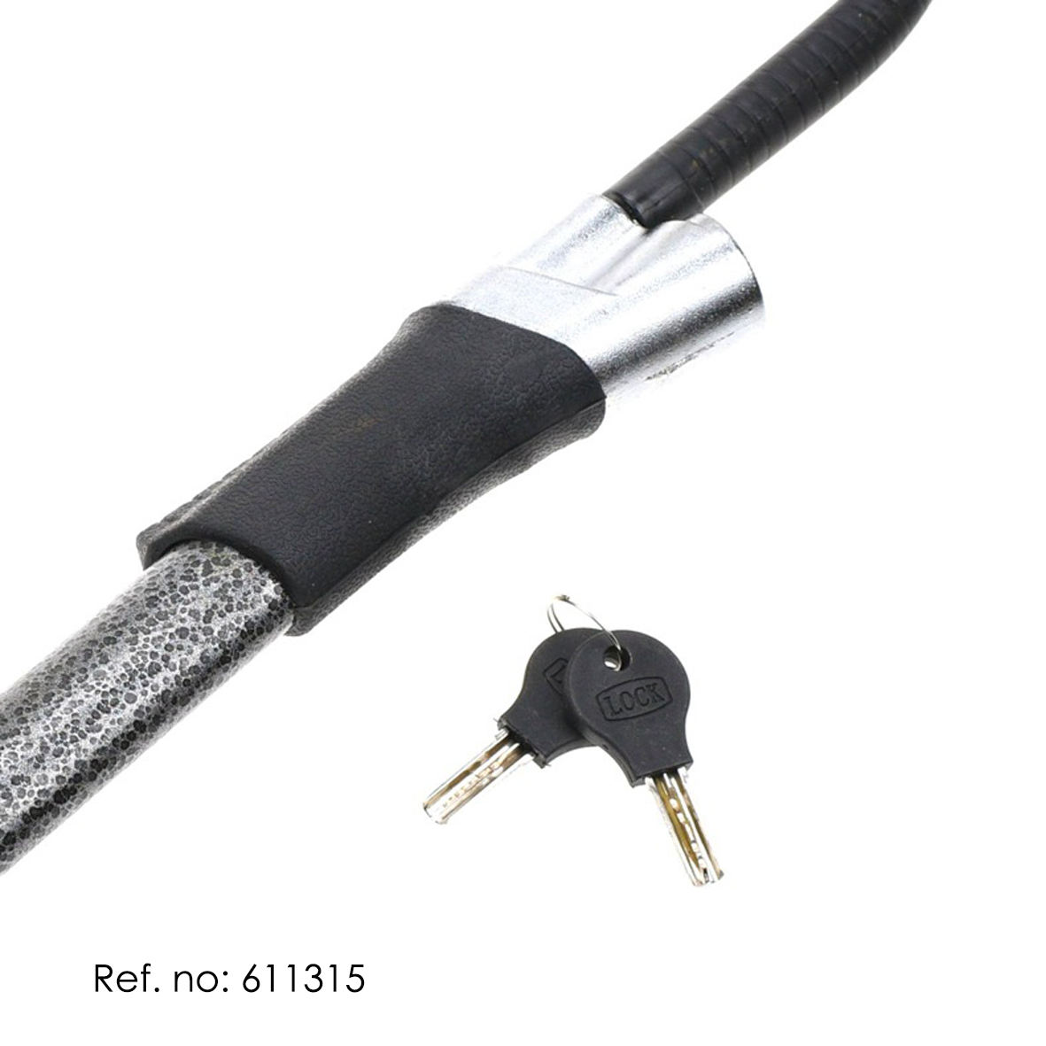 Universal Car Steering Wheel Lock | 76cm Steel Telescopic Anti-Theft Mechanical Top Hook Lock | Cain
